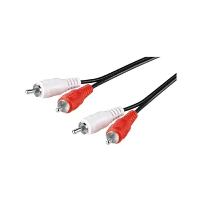 Afbeelding van Goobay Tulp stereo audio kabel zwart 2,5 meter