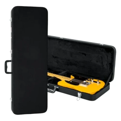 Afbeelding van Gator Cases houten koffer voor Standard elektrische gitaren; Past op Fender Stratocaster/Telecaster en meer (GWE ELECTRIC), Black