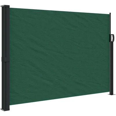 Afbeelding van Tuinscherm uittrekbaar 140x600 cm donkergroen