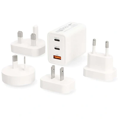 Afbeelding van Reisadapter 100 240 V AC 50/60 Hz 65 W Wit Nedis