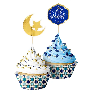 Afbeelding van Eid Mubarak Cupcake set 40 delig