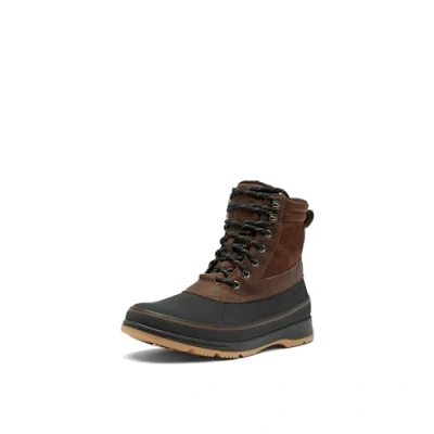 Afbeelding van Sorel Ankeny II BOOT PLUS WP Veterboots, Heren, Maat: 41.5, Tobacco/black Leer/ synthetisch