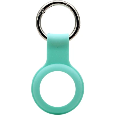 Afbeelding van Apple AirTag sleutelhanger Siliconen Hoesje hanger Turquoise