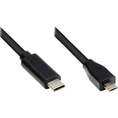 Afbeelding van GC M0123 2 m Micro USB B C 2.0 480 Mbit/s Black