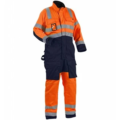Afbeelding van Blaklader Overall High Vis 6373 1804 Oranje/Marineblauw C50