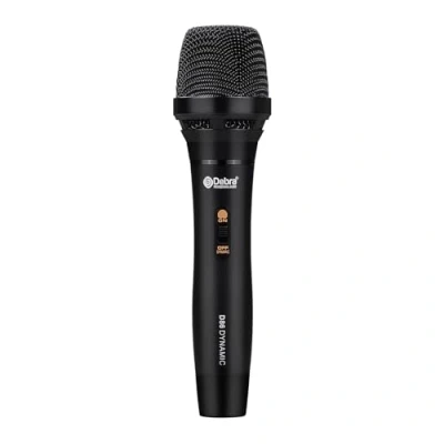Afbeelding van D Debra D86 bekabelde dynamische microfoon, professionele handmicrofoon met microfoonclip en aan/uit schakelaar, zang karaoke microfoon