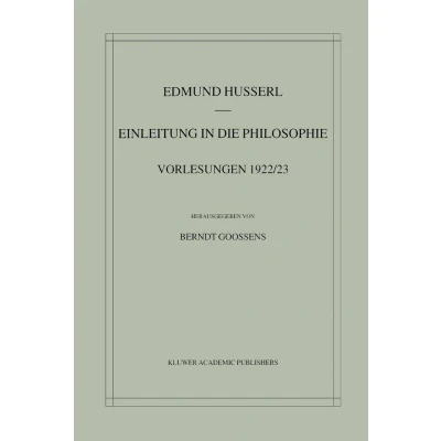 Afbeelding van Einleitung in die Philosophie