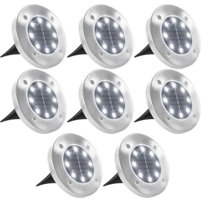 Afbeelding van Grondlampen 8 st solar LED wit
