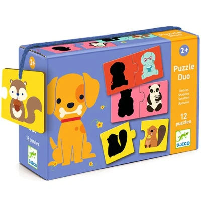 Afbeelding van Djeco puzzel duo schaduwen 12x2st