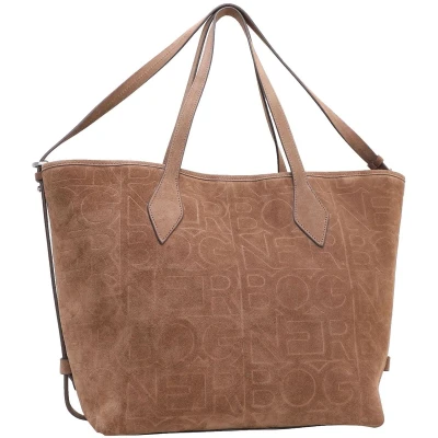 Afbeelding van Bogner Schoudertas Tenna Velluto Jane Shopper Brown Bruine