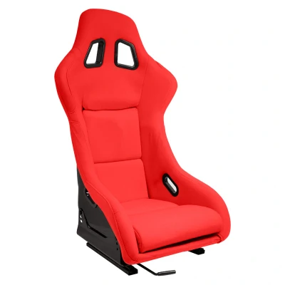 Afbeelding van AutoStyle Sportstoel &#039;MO&#039; Rood Vaste polyester rugleuning incl. sledes