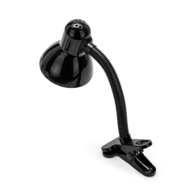 Afbeelding van Velamp Charleston: Zwarte Tafellamp Met E27 Fitting, Clip
