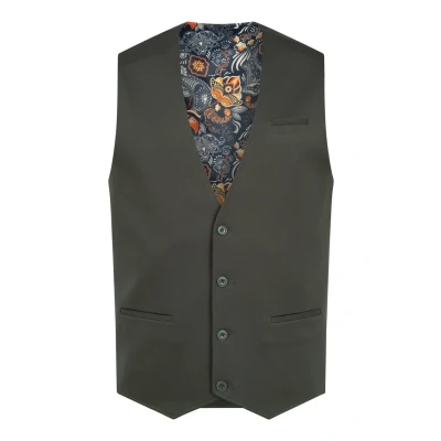 Afbeelding van JEFF JFEzra vest met viscose aandeel, herenvest, leger, 50