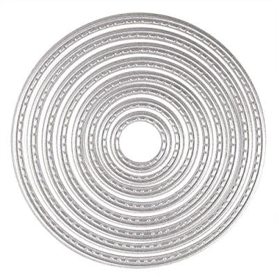 Afbeelding van U horizon Cutting Dies Snijsjablonen van metaal voor scrapbooking, fotoalbum, kaart, decoratiepapier, cadeau (cirkel)