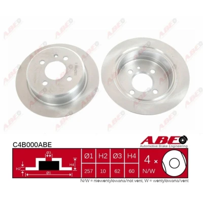 Afbeelding van ABE Remschijven C4B000ABE