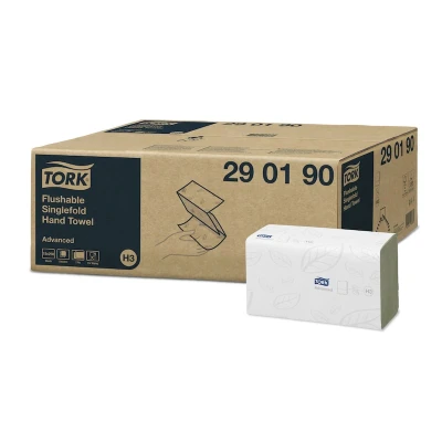 Afbeelding van Tork Doorspoelbare ZZ vouw Handdoek Advanced H3 290190