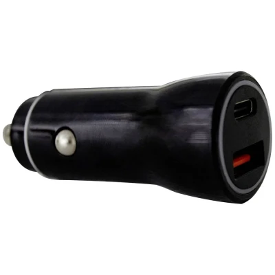 Afbeelding van IWH dual USB C auto laadstekker 2,1A Stroombelasting (max.): 2.1 A 12 V, 24 V