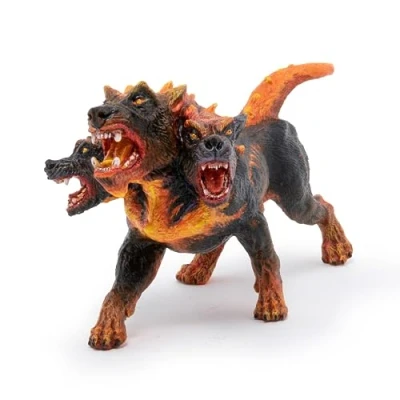 Afbeelding van Papo 36036 Vuurcerberus Middeleeuws Fantastisch Verzamelfiguur Handbeschilderd figuur voor kinderen Meisjes en jongens vanaf 3 jaar