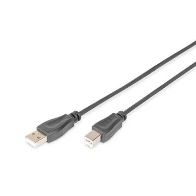 Afbeelding van Digitus USB kabel 2.0 A stekker, B stekker 0.50 m Zwart AK 300105 005 S