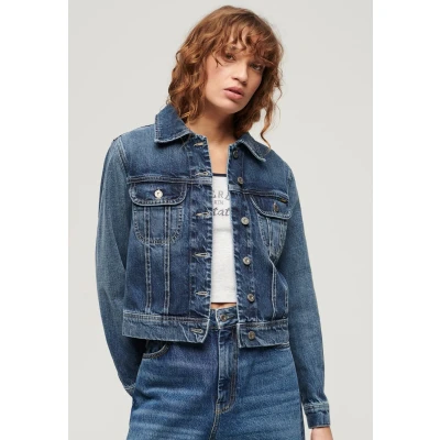 Afbeelding van Superdry Spijkerjas, Dames, Maat: 40, Beverley blue
