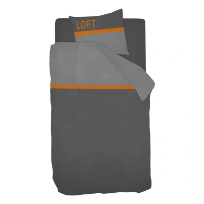 Afbeelding van Snoozing Debby Flanel Dekbedovertrek Eenpersoons 140x200/220 cm +1 kussensloop 65x65 Grijs