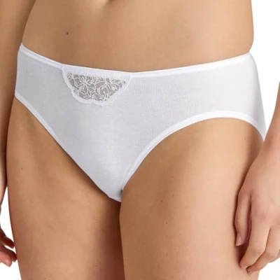 Afbeelding van Calida Cotton Desire Mini Brief Wit katoen Small Dames
