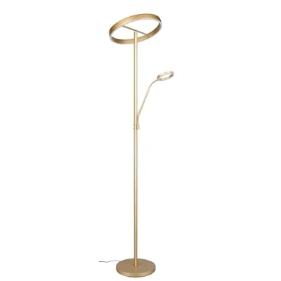 Afbeelding van Trio Design leeslamp Willis Goud 180cm 449510279