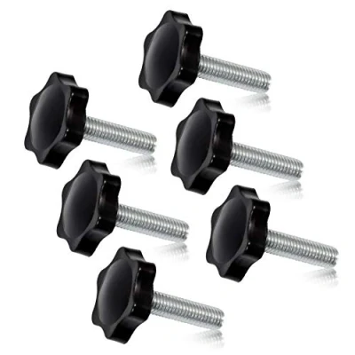 Afbeelding van SPEEDWOX 6 Stks Klemmen Schroefknop M8 x 30 Pruim Hex Vormige Handknoppen Gekartelde Duim Schroef Handvat Klemknop Mannelijke Draad Metrische