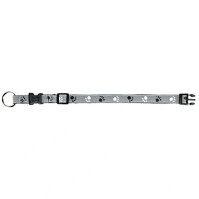 Afbeelding van TRIXIE HALSBAND HOND SILVER REFLECT ZWART / ZILVERGRIJS