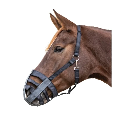 Afbeelding van Waldhausen Graasmasker Zwart/Grijs Shetland