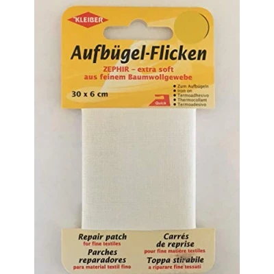 Afbeelding van 31006 Reparatiedoek opstrijkbaar wit
