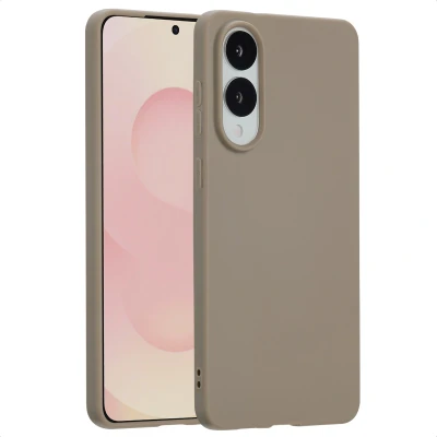 Afbeelding van Samsung Galaxy S25 Edge Hoesje Siliconen en TPU (zacht) imoshion Softcase/Backcover Bruin Telefoonhoesje