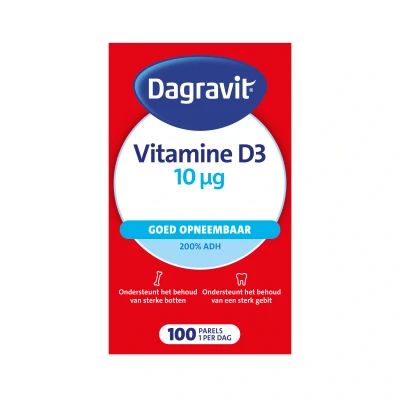 Afbeelding van 4x Dagravit Vitamine D Parels 10µg 100 capsules