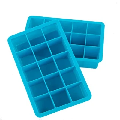 Afbeelding van Webake 2 stuks ijsblokjesvorm siliconen 15 voudig ijsblokjes BPA vrij 3 x cm voor bier, cocktails, whisky, water, soda, fruit, pudding of babyvoeding