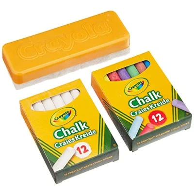 Afbeelding van Crayola Schoolkrijt met Wisser