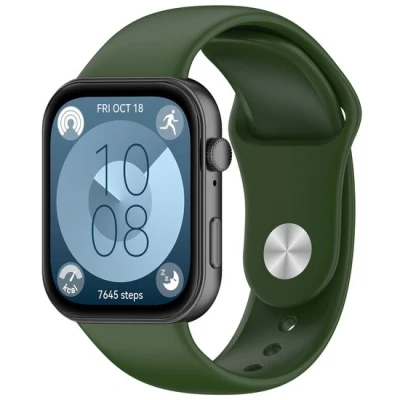 Afbeelding van Siliconen sportband Donkergroen Huawei Fit 3