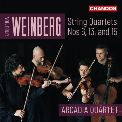 Afbeelding van Arcadia Quartet Weinberg String Quartets Vol. 4 (CD)