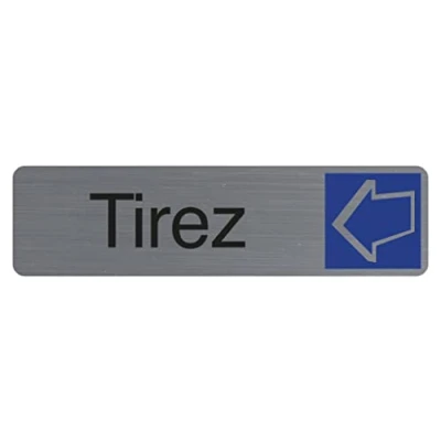 Afbeelding van Exacompta 67156E Plaque adhésive Tirez FR