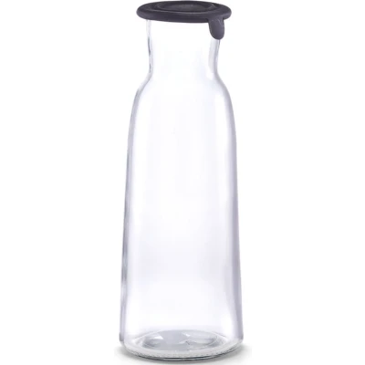 Afbeelding van Zeller Karaf met siliconen dop glas 1000ml schenkkan