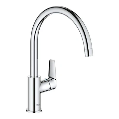 Afbeelding van Grohe BauEdge keukenmengkraan hoge uitloop chroom