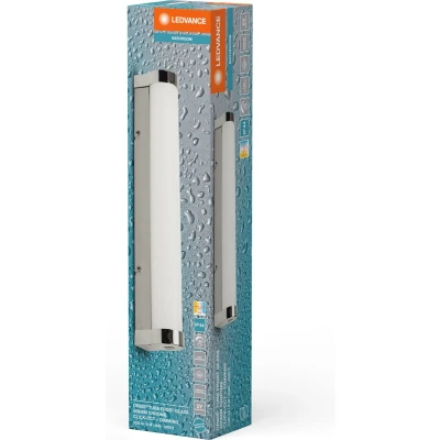 Afbeelding van LEDVANCE ORBIS Tube Spiegel /Wandleuchte mit LED, gefrostetes Glas/Chrom, 9W, 900lm, dimmbar, 3000/4000K über Wandschalter einstellbar, 40cm Durchmesser, IP44 Schutz vor Fremdkörpern/Spritzwasser
