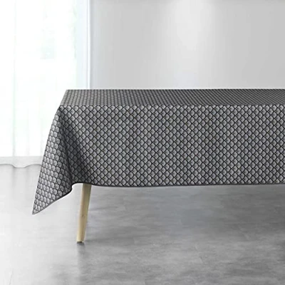Afbeelding van Douceur d&#039;Intérieur ARTCHIC tafelkleed, rechthoekig, antraciet, 150 x 240 cm