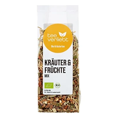 Afbeelding van Theeverliefbt Biologische kruiden en vruchtenmix, losse thee met appel citroengras kaneel, biologisch theemengsel, 75 g