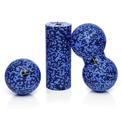 Afbeelding van Fascia Mini set Carbon Grey rol L15xD6cm, Ball D8cm en Duo in een