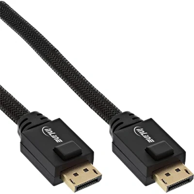Afbeelding van Actieve premium DisplayPort kabel versie 1.2 (4K 60Hz) / zwart 15 meter