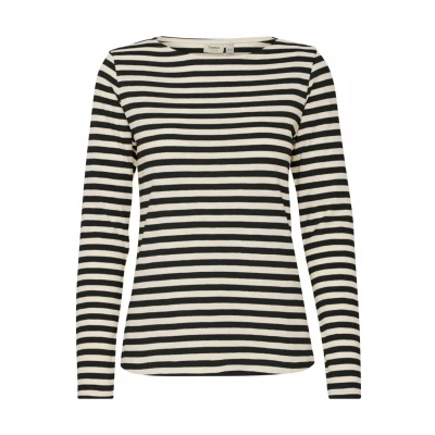 Afbeelding van Fransa Frmye TEE Longsleeve, Dames, Maat: Large, Black mix