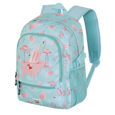Afbeelding van Oh My Pop! Ice Flamingo FAN Fight Rugzak 2.2, turquoise, 31 x 44 cm, inhoud 24 l, Turkoois, Eén maat, 2.2