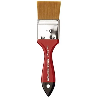 Afbeelding van da Vinci Watercolor Series 5080 CosmoTop Spin kwast, synthetisch met rode handgreep, maat 40 (5080 40)