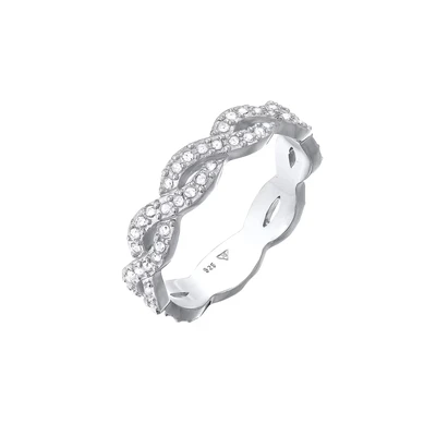 Afbeelding van Elli Inifinity Ring, Dames, Maat: 54, Silber