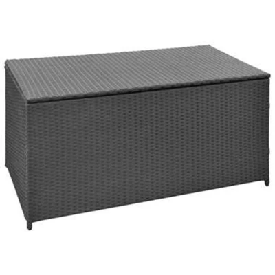 Afbeelding van Tuinbox 120x50x60 cm poly rattan zwart